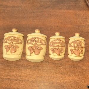 Vintage Canister Set Wall Decor